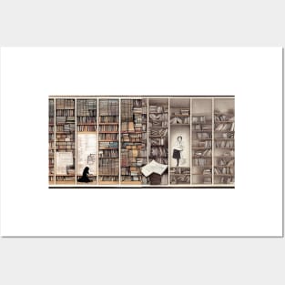 Bookshelves Posters and Art